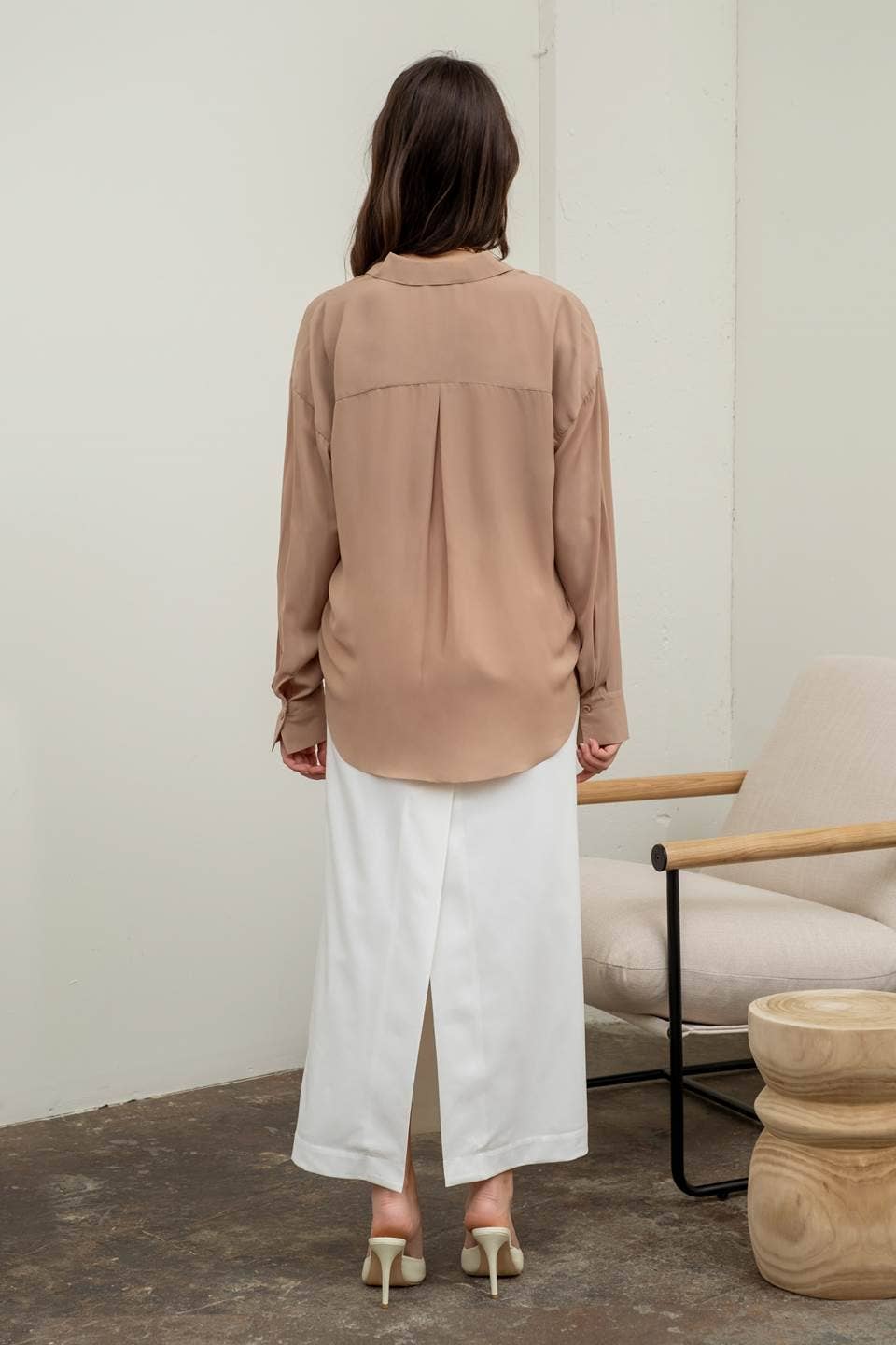 Strictly Business Button Down Top