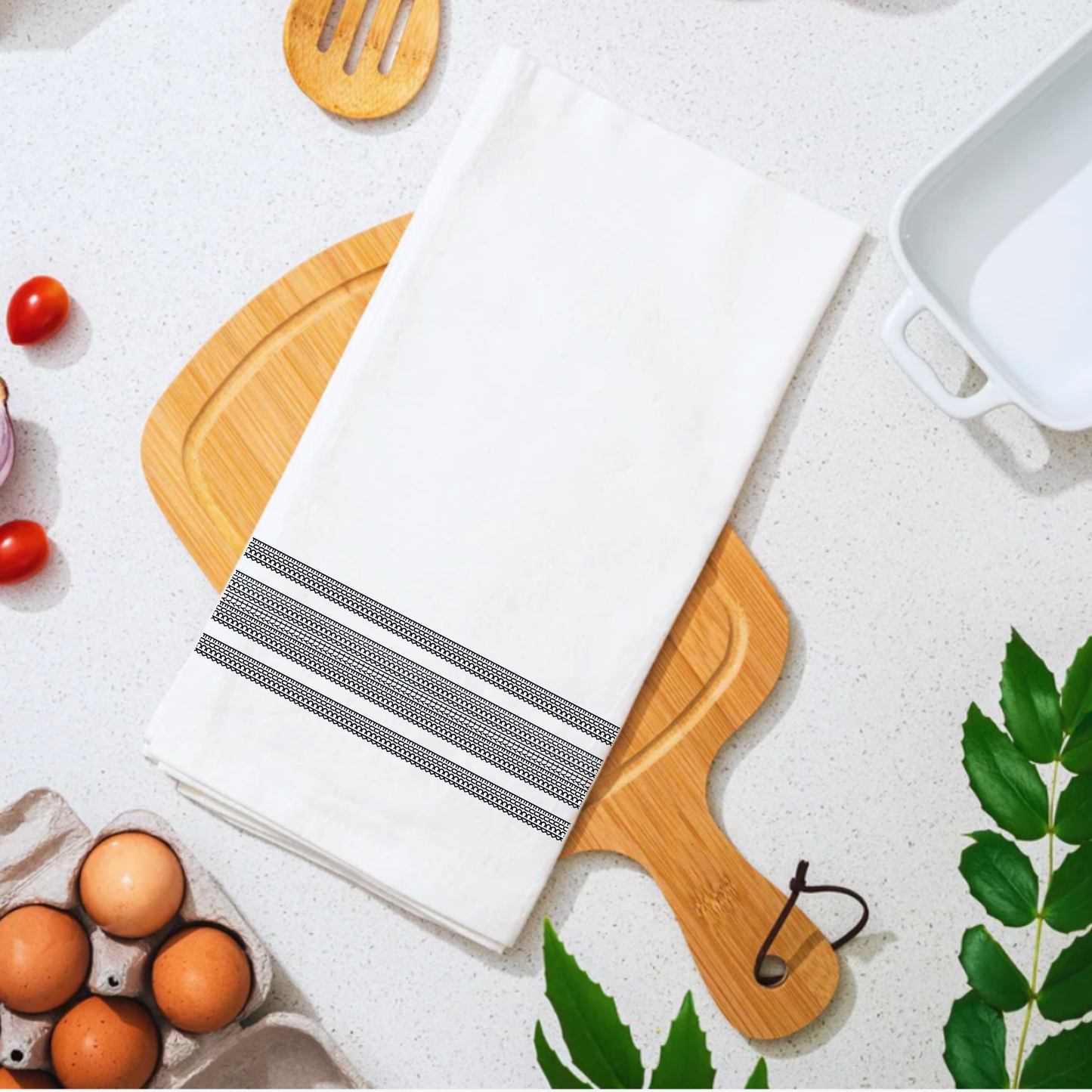 Stripe Illusion Tea Towel