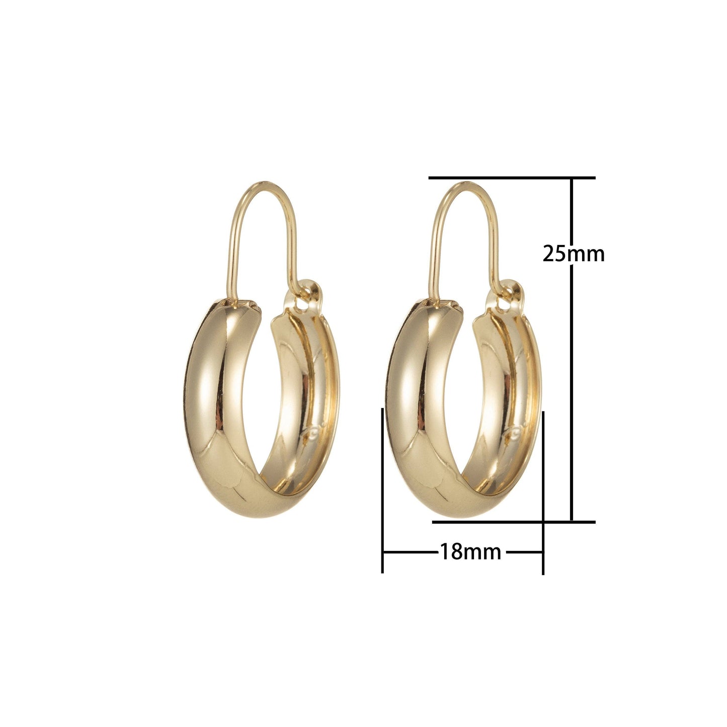 Hanging Hoop Earring
