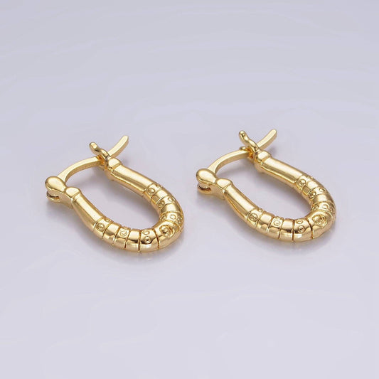 Dotted Lined Earring