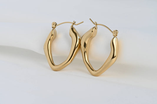 Making Waves Hoop Earring