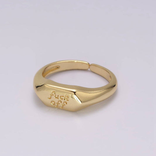 F*** Off Adjustable Ring