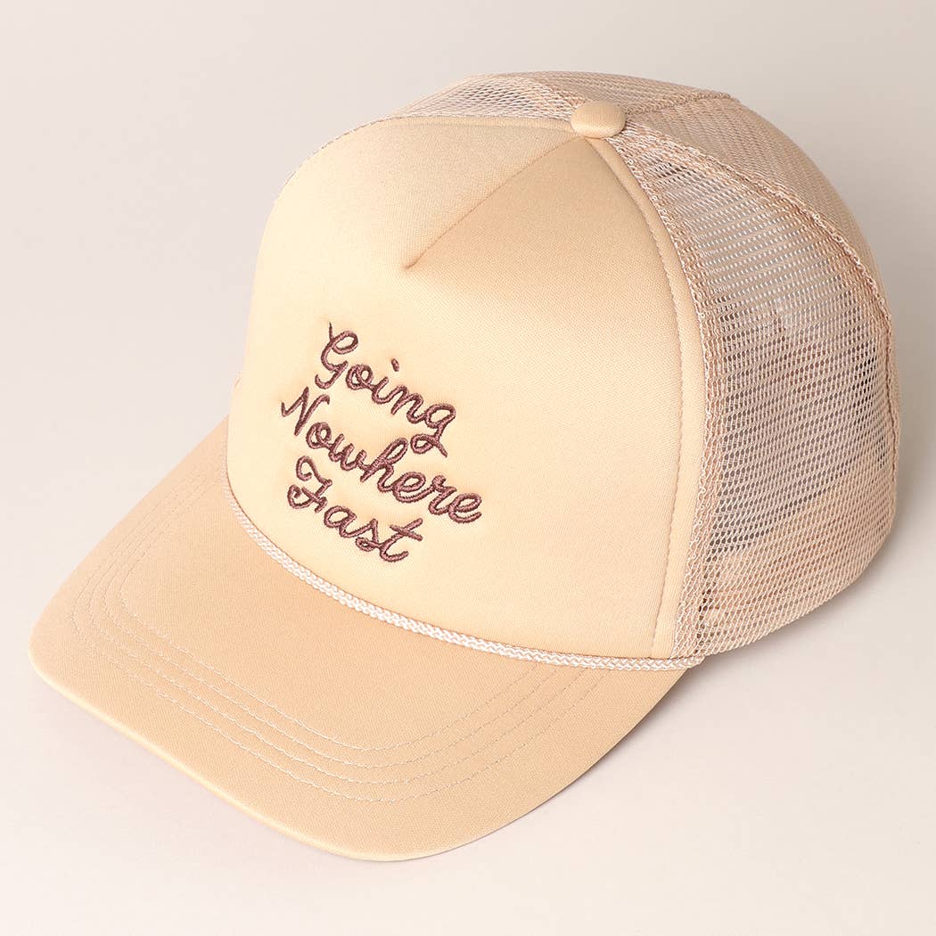 Going Nowhere Fast Trucker Hat