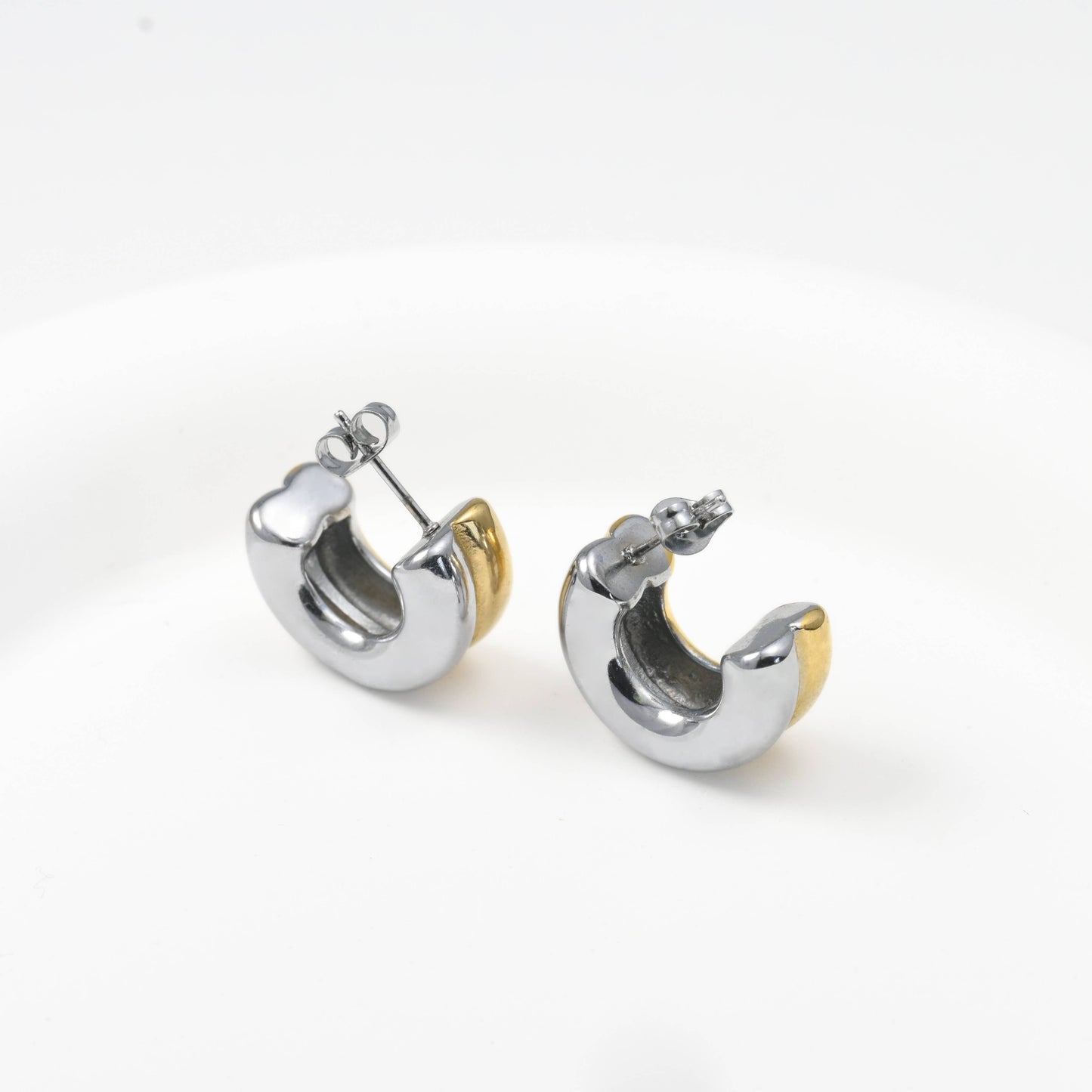 Both Sides Hoop Earring