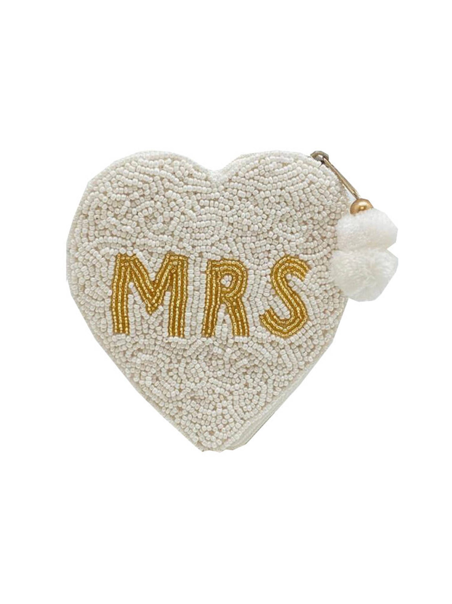 beaded coin purse- Mrs