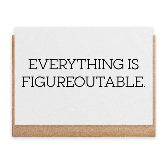 Figureoutable - Greeting Card