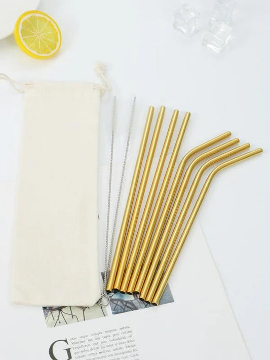 Reusable Straw and Brush Set