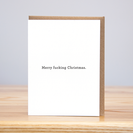 Merry F***ing Christmas Card of Season