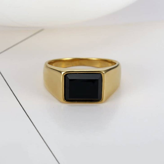 Black Zircon Ring