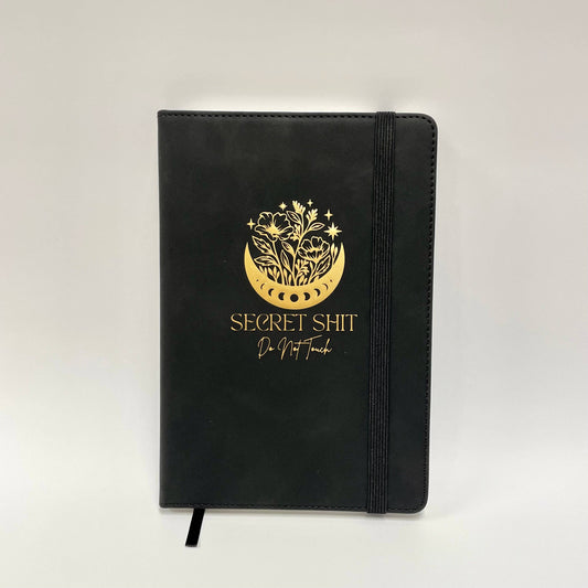 Secret Shit Do Not Touch Vegan Leather Padded Journal A5