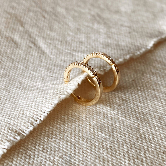 Side by Side Hoop Earring