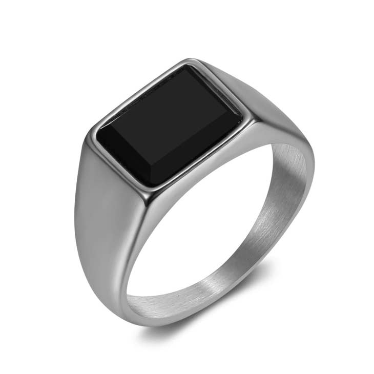 Black Zircon Ring