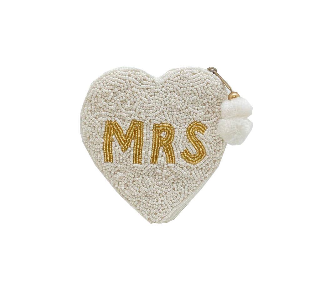 beaded coin purse- Mrs