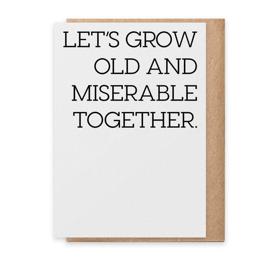 Old and Miserable Birthday Card