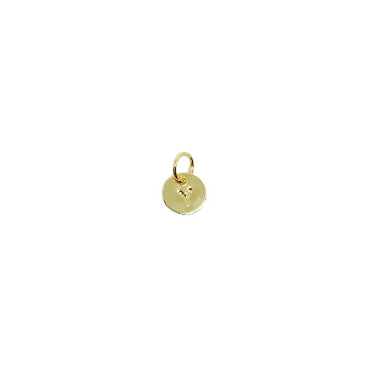 Tiny Initial Letter Charm