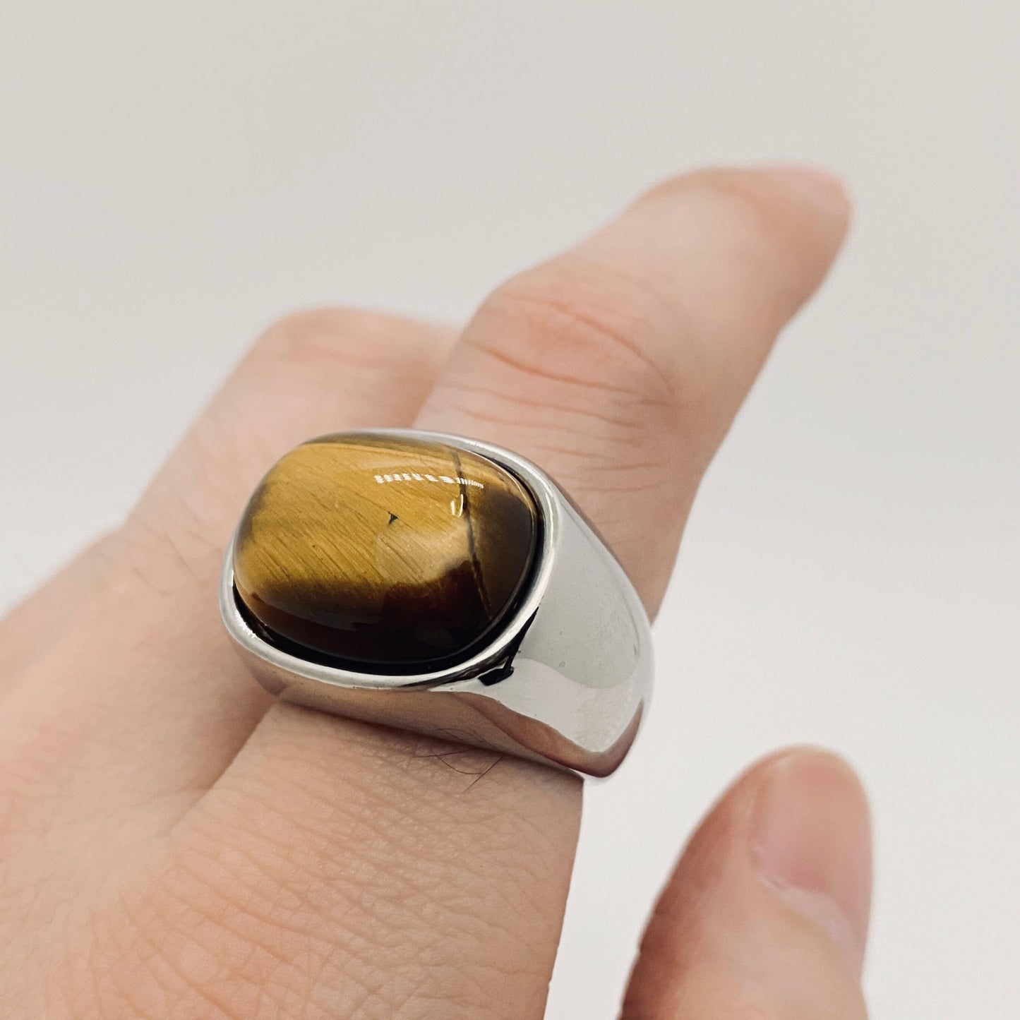 Tiger Eye Stone Ring