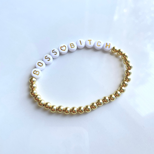 Boss Bitch Beaded Bracelet