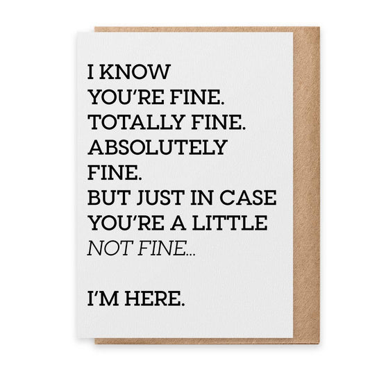 A Little Not Fine Card