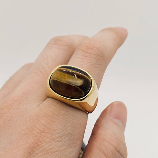 Tiger Eye Stone Ring