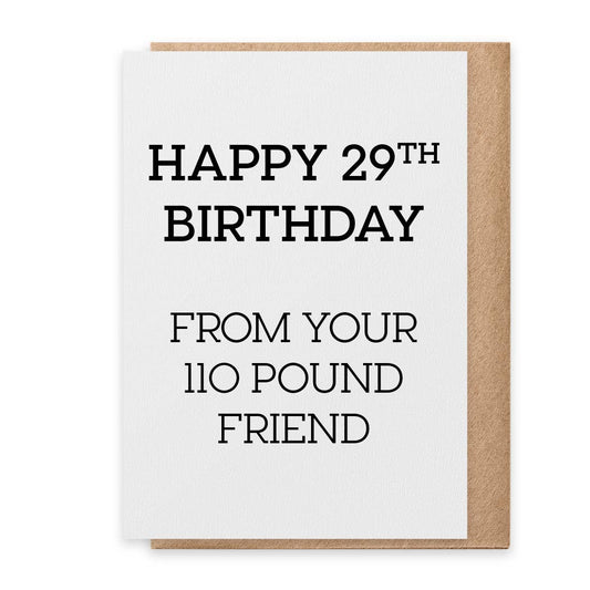 Happy 29th Card